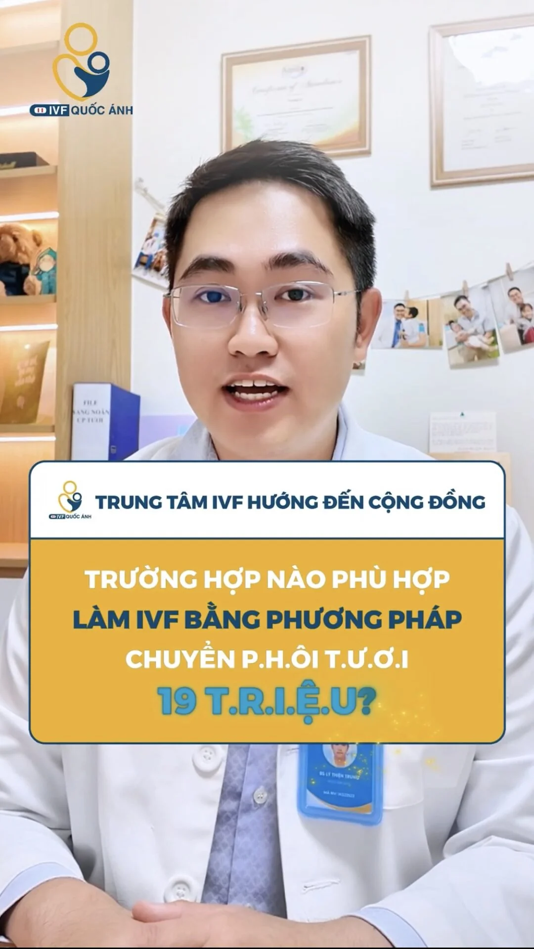 Trường hợp nào phù hợp làm IVF bằng phương pháp chuyển phôi tươi 19 triệu